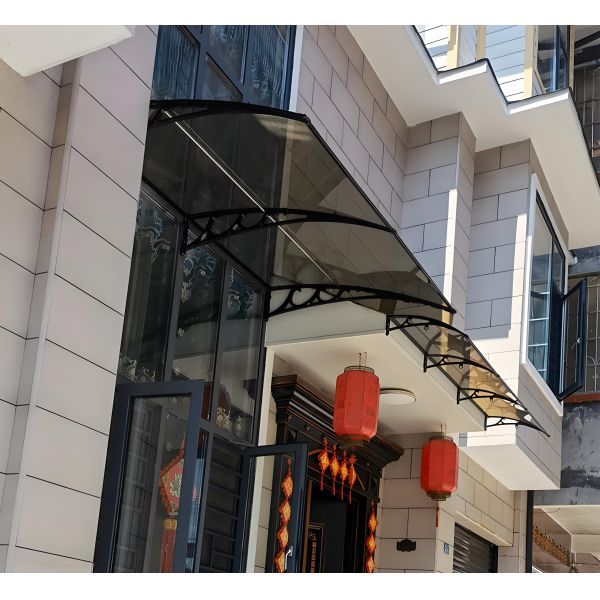 Aluminum Frame Polycarbonate Window Awning Door Window Awnings Protective Durable Weather Resistant Lightweight Covering