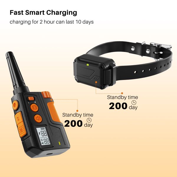 Waterproof Rechargeable Eco-friendly Electric Shock Collar 600m Remote Control Agility Training for Dogs Pet Supplies