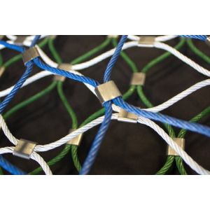 Buy cheap Flexible Metal Mesh Panels Stainless Steel 316 Rope Net Fence With 2.0mm Wire from wholesalers