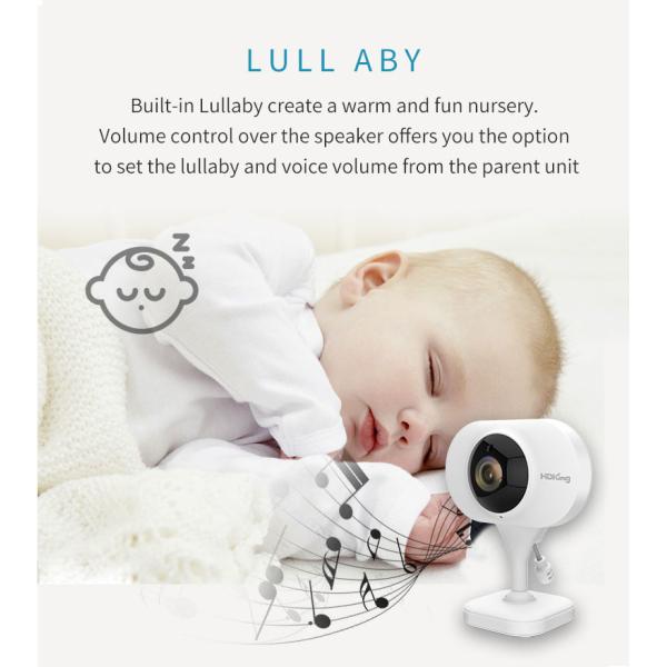 Wireless 2.4" 720P Baby Monitor Night Vision Indoor Wifi Pet Camera Vox Function