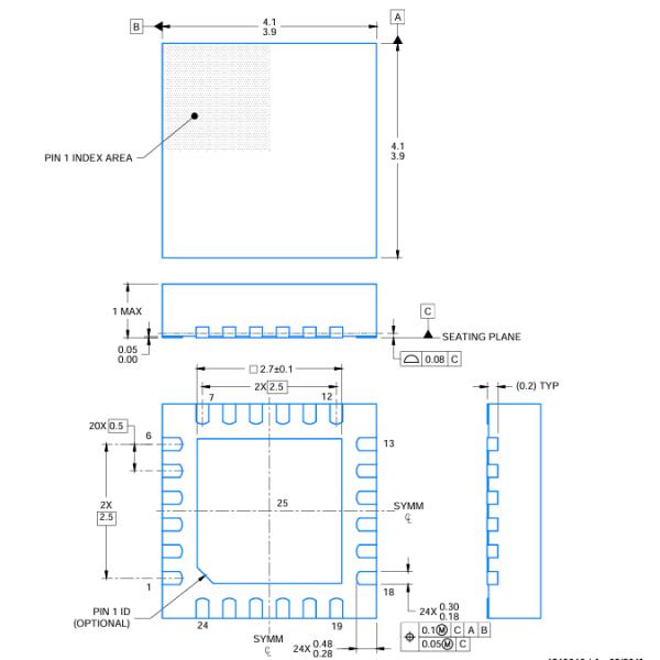 Precision ADS8634SRGER 16-bit Resolution 4-Ch Input Ultra-Low Power SPI Communication 2.7-5.5V Supply On-Chip Reference Compact 24-QFN for Industrial
