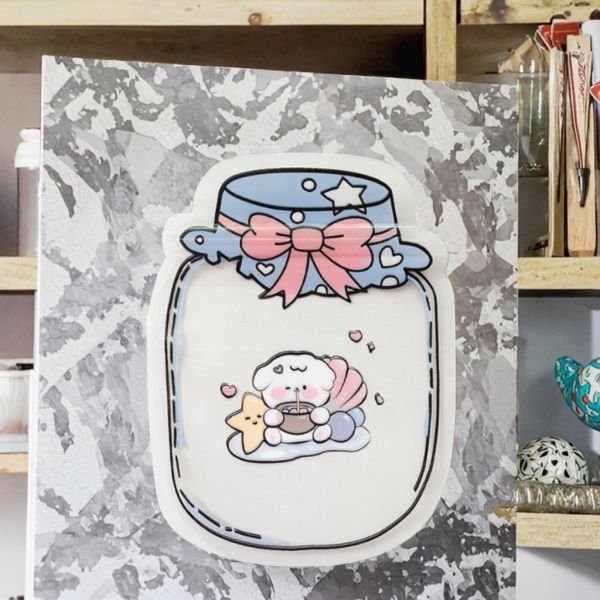 MOQ 100pcs Custom Valentine's Day CPP Plastic Self Sealing Food Grade Zipper Top Bags for Snacks Cakes (Cartoon Shaped)