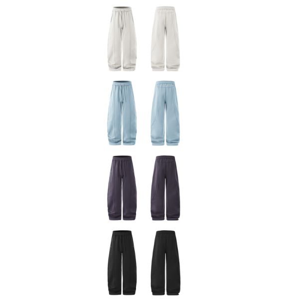 Winter Men's Unisex Hooded Sweater Pants Set 3D Pattern Heat-Transfer Printing Breathable 340g Knitted Flannel Fabric