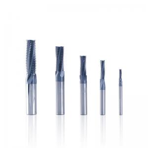 China Various Kinds Teeth Thread Carbide End Milling Cutters With Composite Coating on sale
