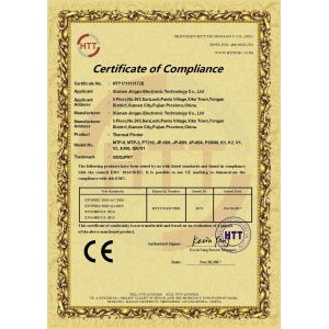 Xiamen Jingpu Electronic Technology Co., Ltd. Certifications