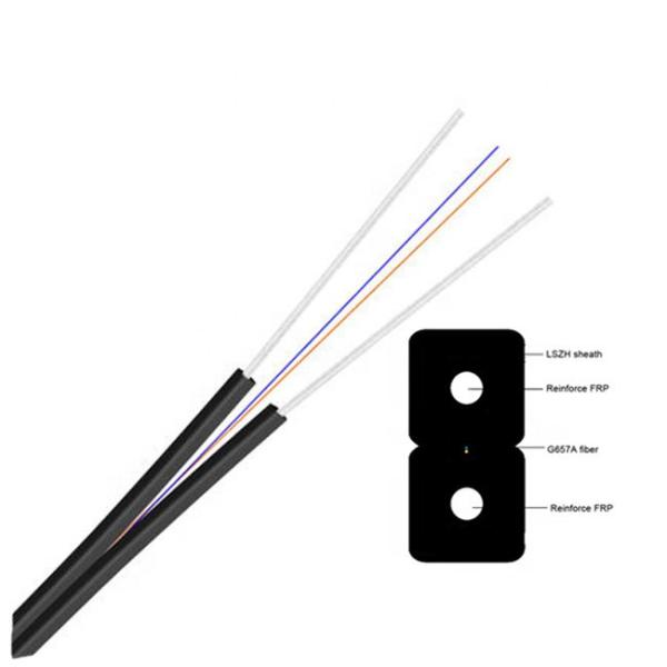 LSZH Jacket Fiber Optic Breakout Cable 2 Core FTTH FTTB FTTX Network Application