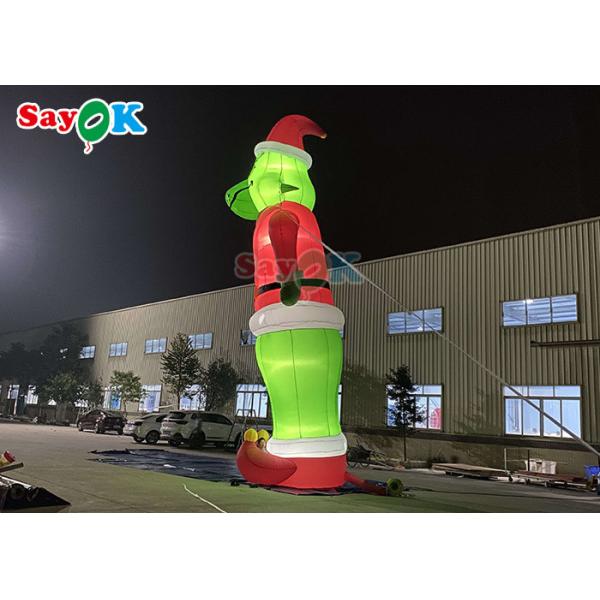 Giant Inflatable Dog Cartoon Characters Inflable Grinch Balloon Santa Christmas For Decoration