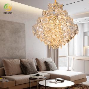 China Indoor Luxury Fancy Glass Pendant Light For Wedding Hotel Lobby on sale