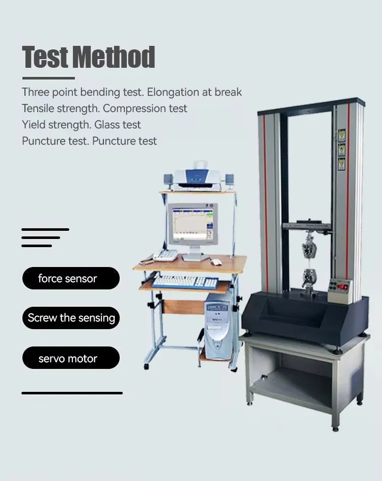 MY-128 Double Column Servo Universal Tensile Strength Testing Machine for Metal Rubber Plastic