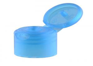 Wholesale Non Spill Plastic Bottle Lids , Blue Color Plastic Flip Top Caps For Hand sanitizer  bottles from china suppliers