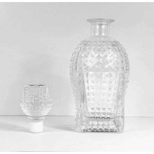 750ml Apline Whiskey Glass Bottle -Customization, Super Flint Glass Bottle,