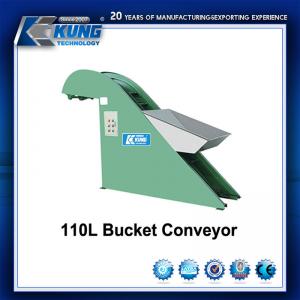 China 110L Anticorrosive Bucket Elevator Conveyor , Abrasion Resistant Belt Bucket Elevator on sale