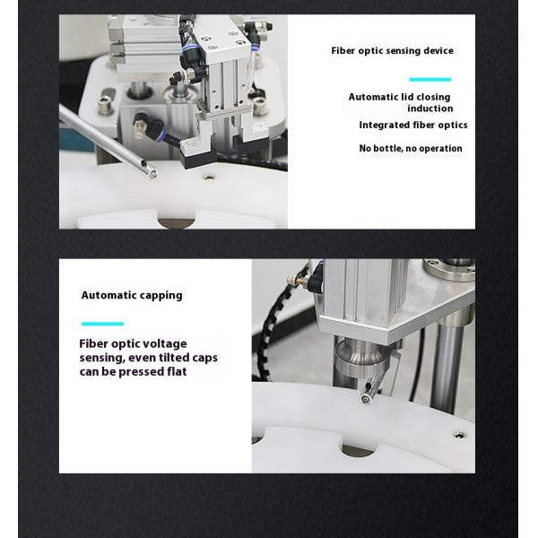 High Speed Automatic Production Line for Perfume Nozzle Tying and Plastic Bottle Cap Pressing Capping Machine