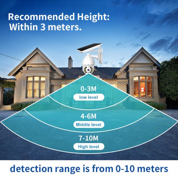 Outdoor Night Vision Wifi Solar Powered Camera Battery Powered Wireless Security Camera