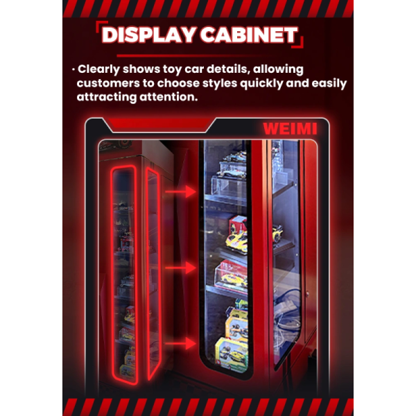 24/7 Unmanned Retail Toy Vending Machine with XY Elevator System and Flexible Capacity for Model Cars and Collectibles