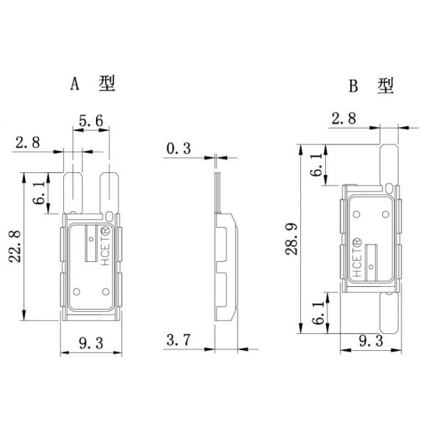 HCET Series Industrial Motor Thermal Protection Switch / Precision Bimetallic Switch DustProof Wide Voltage Range