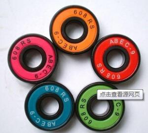 China ABEC-9 Deep Groove Ball Bearings 608-2RS Skateboard Bearings on sale