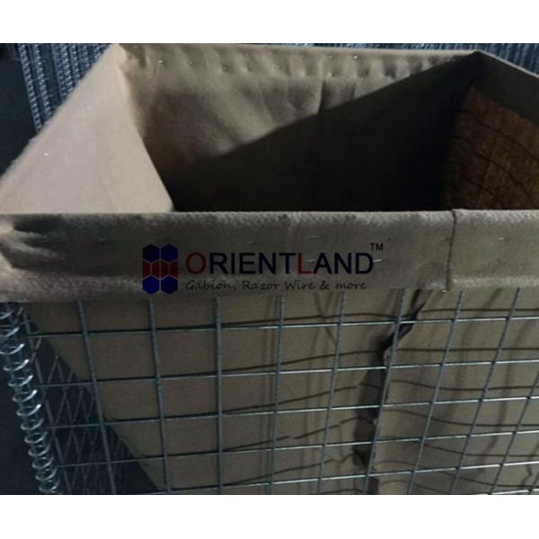 Flood Control Hesco Baskets 4mm 5mm Wire Diameter Square Hole MIL 6