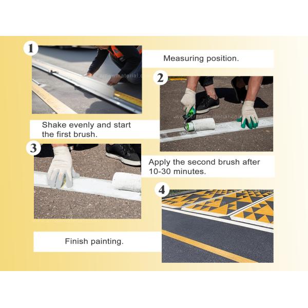 Safety And Infrastructure Cold Plastic Road Marking Paint Powder Coating Reflective Road Paint