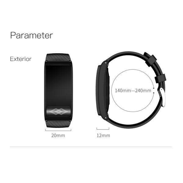 Men Girls 1.14'' Touch Screen Sports Watch Rechargable IP67 Waterproof