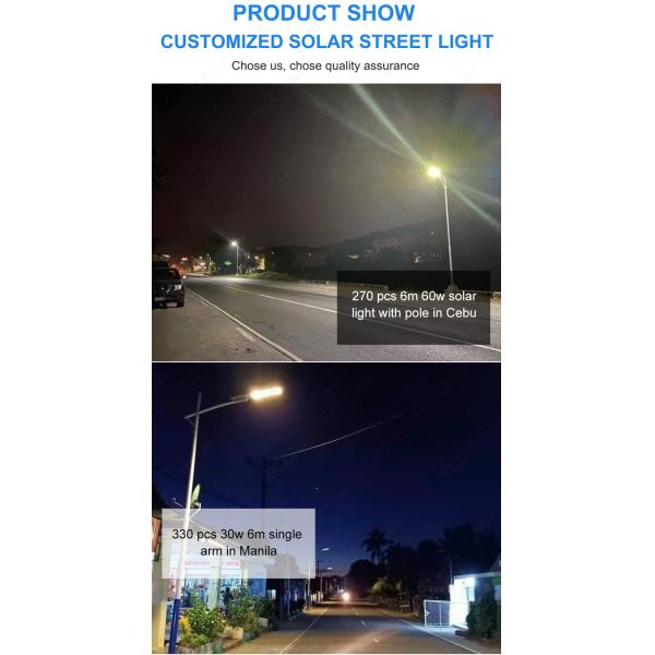 30watts 100w Solar Hybrid Street Light LED Solar Powered Lights IP65 Waterproof