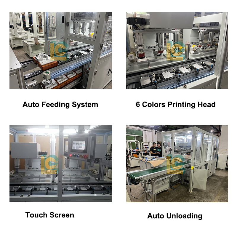 LC-PM6-150TAC 6-Color Closed Ink Cup Pad Printing Machine with Automatic Conveyor High-Speed Industrial Printing Equipment