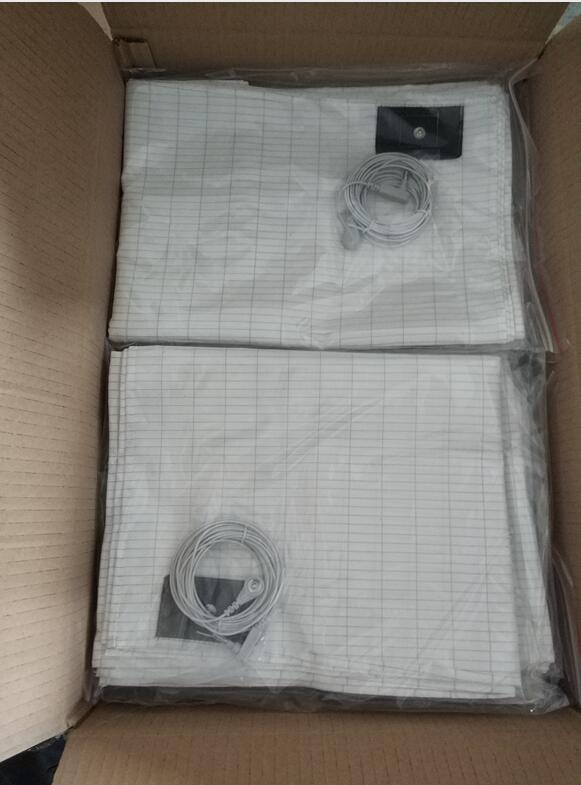 Grounding Bed Sheets 5% Silver King Queen Flat Sheet for Earthing Factory Made Has 4.5M Ground Cord + Plug Adapter