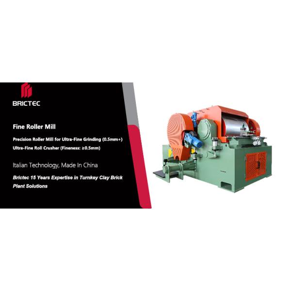 Automatic Fine Roller Mill Clay Brick Making Machine Raw Material Crusher Clay Crushing Machine Stone Crusher Smoothly Clay Making Machine