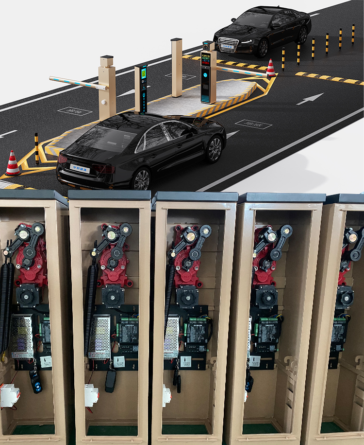 All In One License Plate Recognition Barrier Gate Turnstile Machine