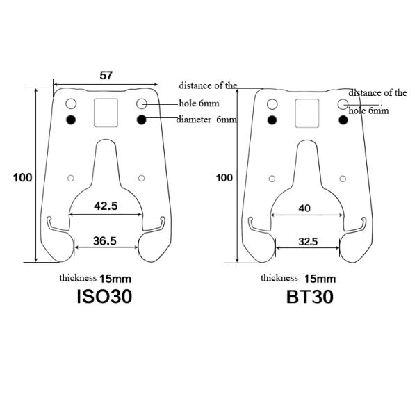 HSK63F CNC Tool Holder Forks CNC Tool Clips For HSK63F Tool Holder Clamping