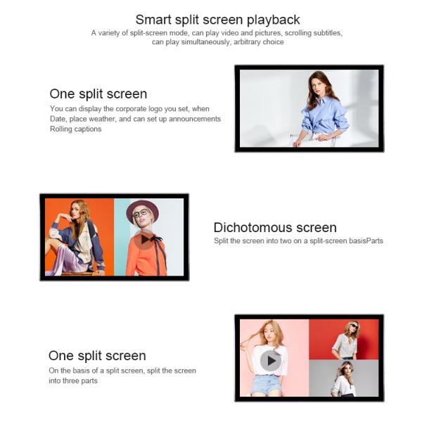 Wall Mount Dual LCD USB Elevator Advertising Screen