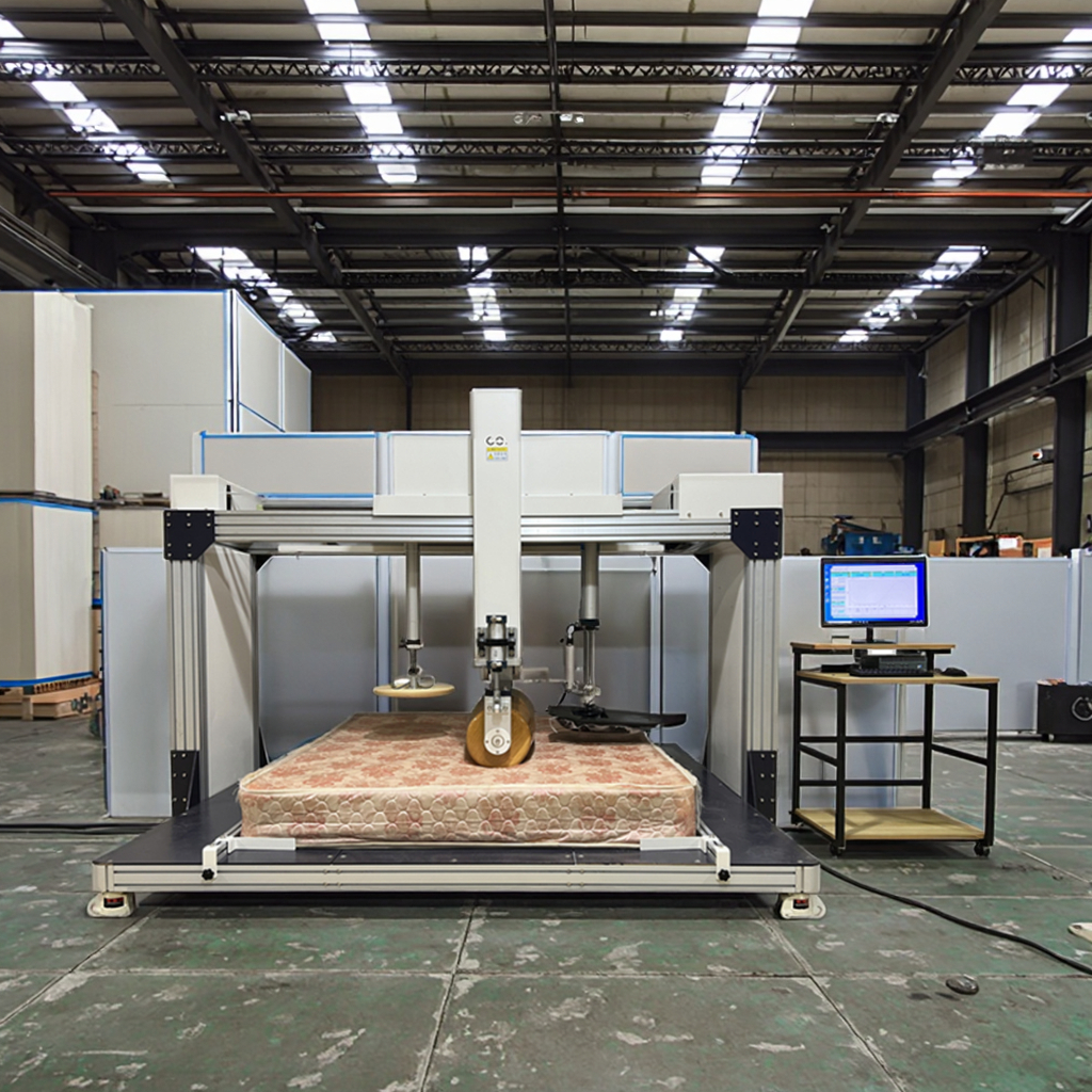 Industrial Mattress Integrated Testing Machine Mattress Hardness and Roller Endurance Tester for Lab