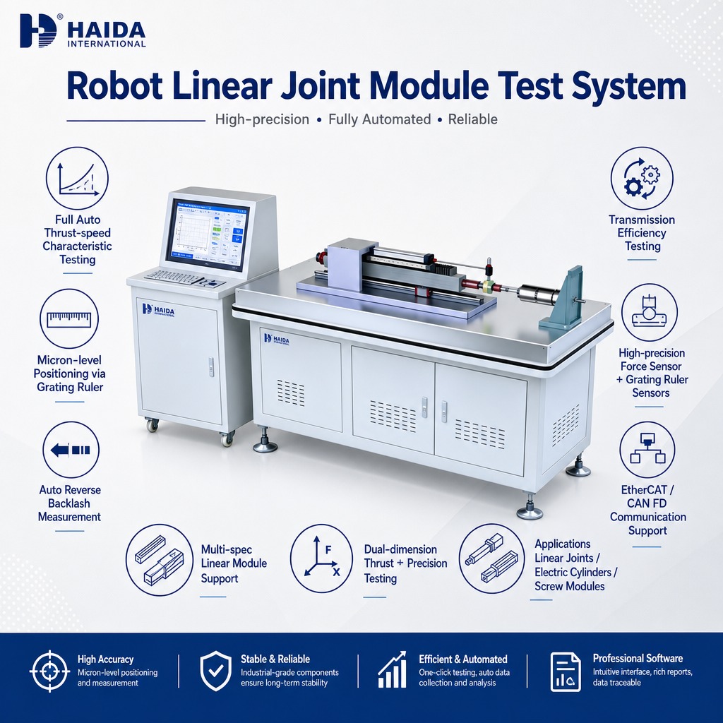 Robot Linear Joint Module Test System Linear Actuator Testing Machine Equipment