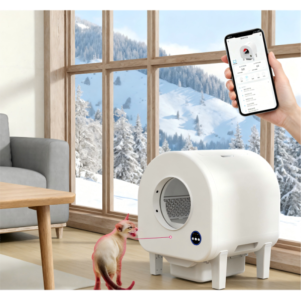 Deodorant Cat Litter Box Smart Enclosed Self-Cleaning Easy to Clean