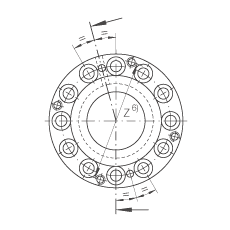 High Performance Cylindrical Roller Thrust Bearing Double Way , P4