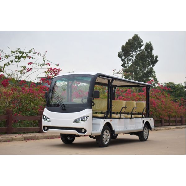 Safe & Comfortable Electric Sightseeing Bus 11 Seats 72V Lithium Battery High Climbing Ability Support Long Range