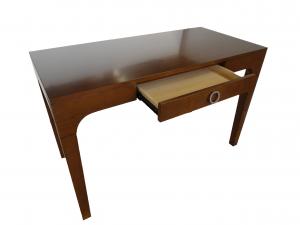 China High Gloass Hotel Writing Desk For Bedroom , Walnut Writing Table 0.2CBM on sale