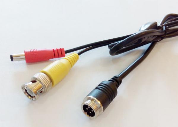 Quality 4Pin RCA BNC Cable , BNC Video Power Cable For Vehicle Video Surveillance Camera for sale