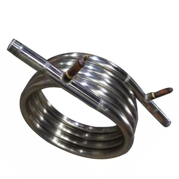 Eco Friendly Titanium Coaxial Heat Exchanger Power Consumption 380V