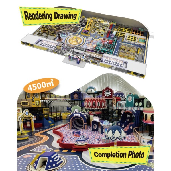 Custom Themed Indoor Playground Equipment with Turnkey Solution for Large-Scale Installations