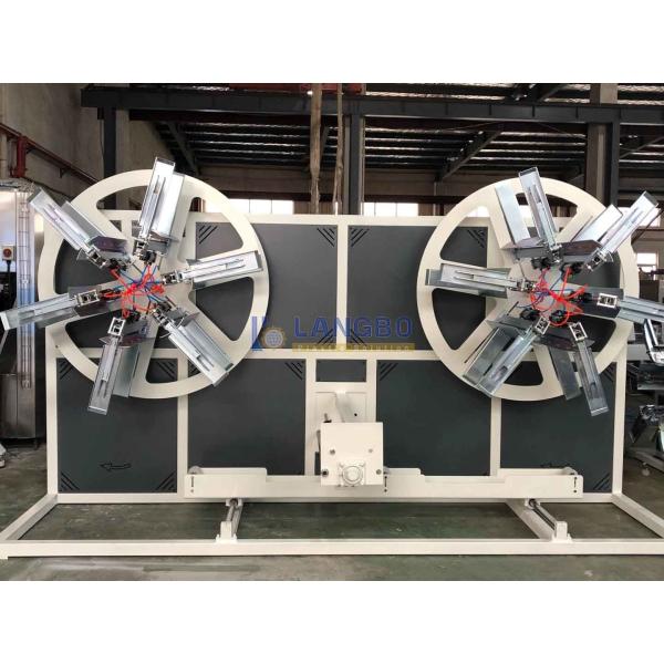 Double Station Plastic Tuber Rewinder Machine PE HDPE Corrugated Pipe Winder Coiler