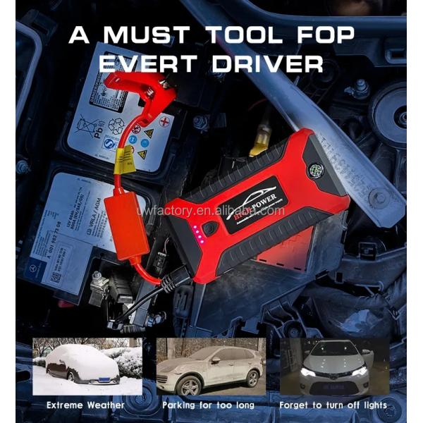 Hybrid Inverter Compatible 12V/24V Multi-Function Jump Starter with Air Compressor and 600A Portable Battery Charger