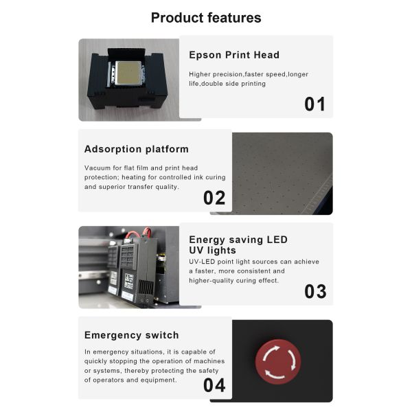 KECAI Professional 30x40cm UV Flatbed Printer Digital Printing Machine UV Printer with XP600 CMYK+W+V for Commercial Use