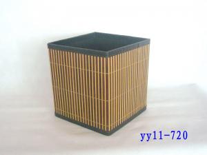 Wholesale folding bamboo storage basket from china suppliers