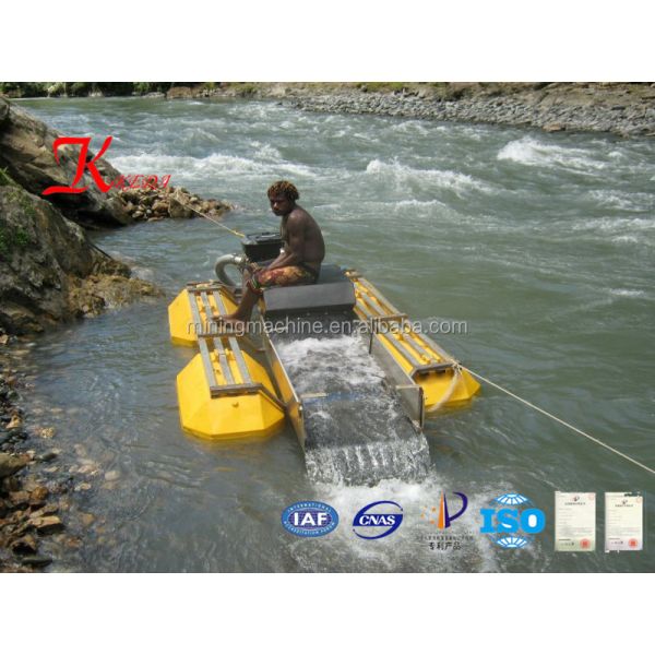 Portable Diesel Mini Dredger 33 Sqm/H 1.5m Dredging Depth For Gold Mining