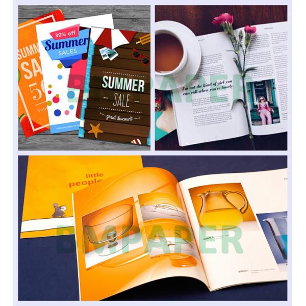 80lb 100lb Gloss Text Paper For Booklets 28" x 40" 2 Sided Smooth Printing