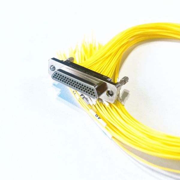 51 Pins Metal Body Crimping Type Rectangular Electrical Connectors MIL-DTL-83513 Micro-D Connector