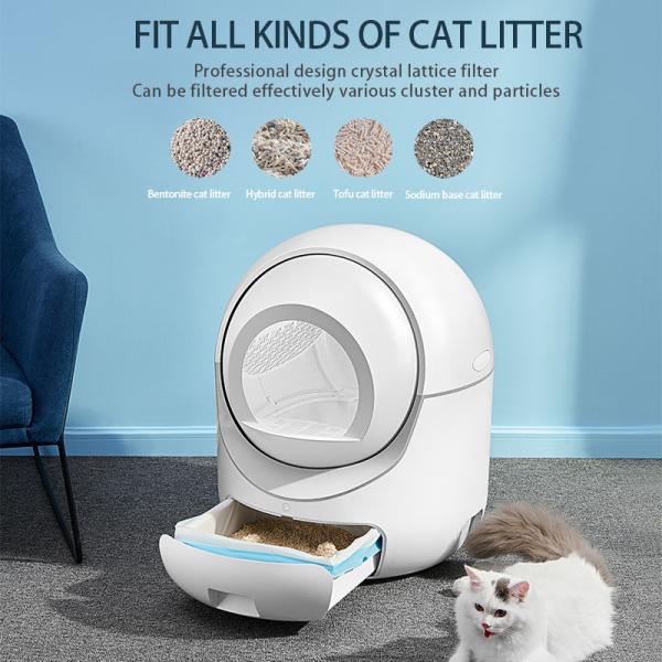 Pet Smart Fully Automatic Extra Large Cleaning Odor Removal Cat Litter Box Anti-Splash Cat Litter Tray