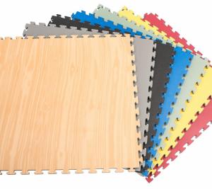 Wholesale Wood Design 1*1m 30mm Reversible Gym Foam Mat Squares from china suppliers