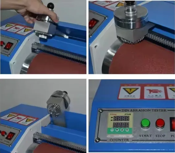 UP-1001 Precision-Calibrated Wear Resistance Tester with 150mm Roll Diameter and 40rpm Rolling Speed for Elastic Materials